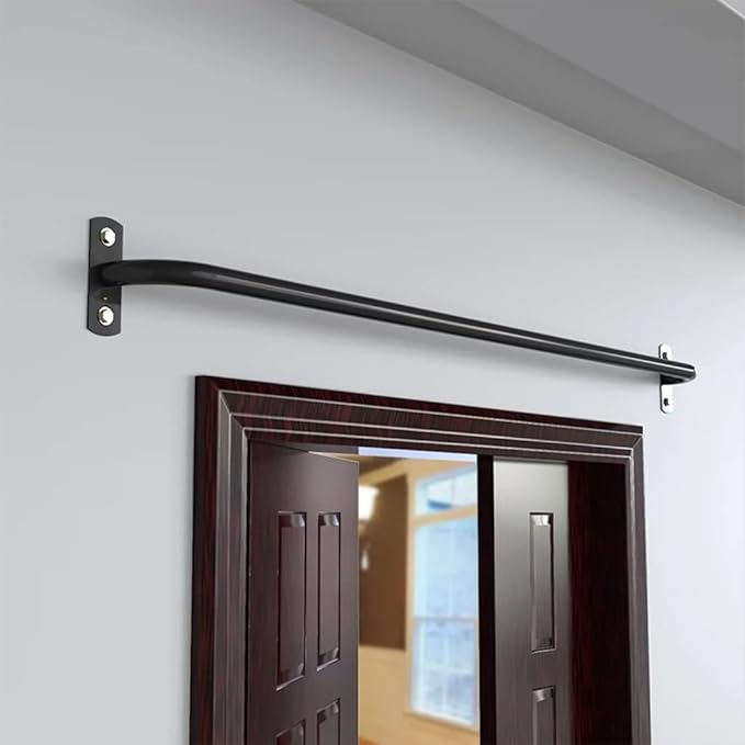 Chin Up Bar Wall Mounted Pull Up Bar,Home Office Gym Garage Corridor Heavy Steel Fitness Bar,70CM/100CM/120CM,Safe Load 300kg，Steel 120CM