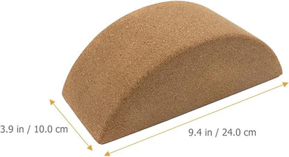 Alipis Yoga Balance Block Half Moon Cork Non-slip Balanced Training Tool for Core Muscle Exercise Yoga Equipment Pilates Fitness Supplies