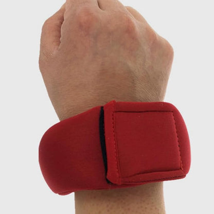 DOITOOL 2pcs Weighted Wrist and Ankle Weights Red Adjustable Sandbag Running Arm Weights for Walking Fitness Training