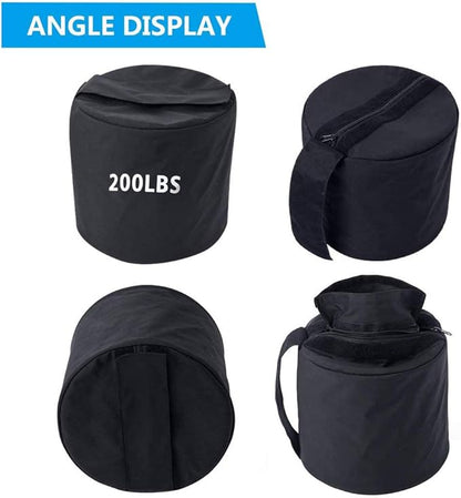 Training Sandbag Adjustable Heavy Duty Workout Sandbags Fitness Sandbags for Lifting Exercise Bodybuilding 200LBS Black