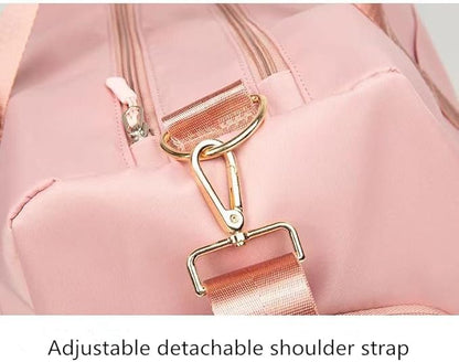 Men and Women's Travel Bag With Shoe Compartment Sports Tote Gym Bag Weekender Overnight Shoulder Bag