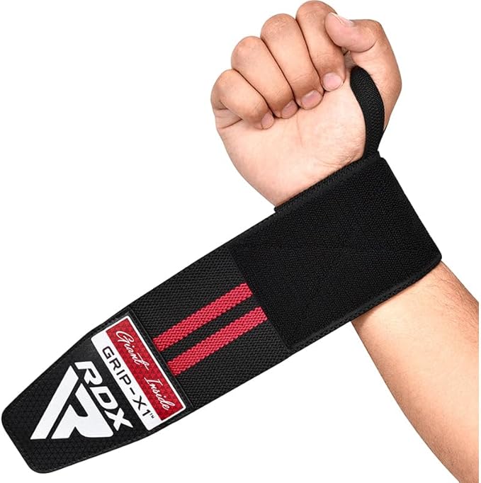 RDX Wrist Wraps for Weightlifting, Cotton Straps Support with Thumb Loop, Gym Wrap for Weight Lifting Powerlifting Competition Strength Training Bodybuilding