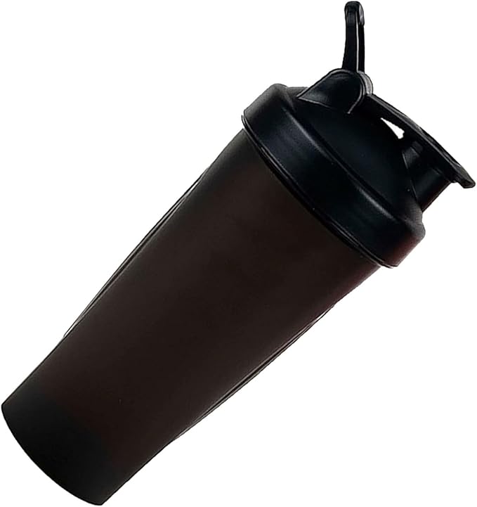 ZJchao Protein Shaker Bottle, 20oz Protein Shaker Water with Loop Balls Leak Proof for Pre Workout Outdoor Sports Gym Fitness (Pink) (Black)