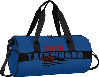 Personalized-Martial-Arts-Gear-Bag for Karate Teakwondo, Custom Jiujitsu Bag for Boys, Karate Teakwondo Bag for Gear Waterproof Lightweight Large USA