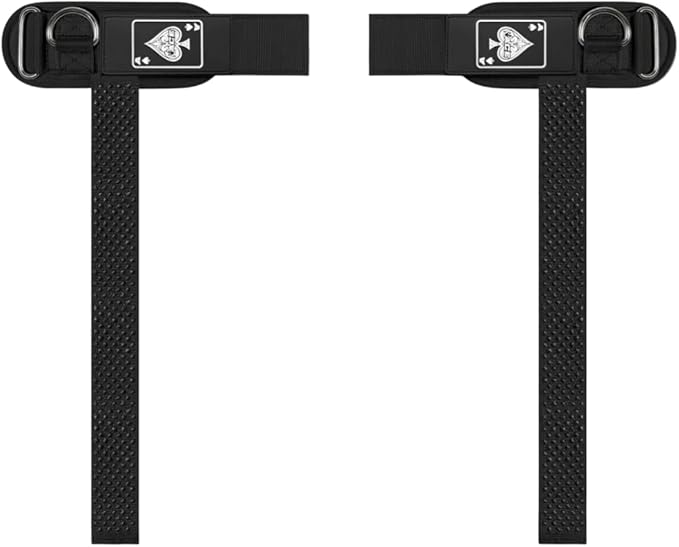 Ekkovision Weight Lifting Straps With Cuffed D Ring, Wrist Support for Men, Heavy Duty Thick Comfortable Lifting Straps, Secure Fit, Enhanced Grip, Straps for Weightlifting & Gym Training, Black