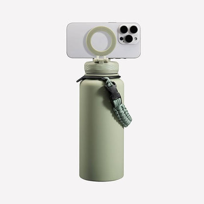 ZTAR Insulated Stainless Steel Water Bottle – Compatible with Magsafe usable as Tripod, Leak-Proof, Keeps Drinks cool or warm, For Travel, Gym, and Office, Ideal Gift for Women, Men & Kids, 32 oz