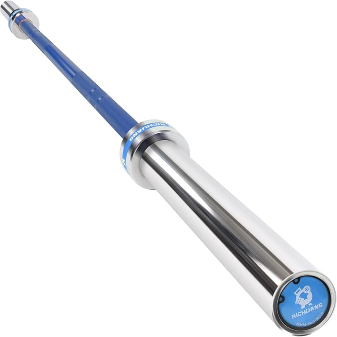 7ft Olympic Barbell, Weightlifting Barbell 28mm 45lb - 500/700/1000lbs Capacity with Smooth Spinning Sleeves, Olympic Bar Fits 2" Olympic Plates, for Snatch Clean Jerk - Home Gym Training