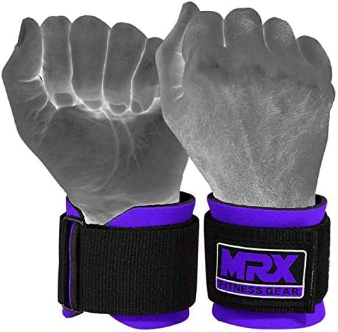 MRX Weight Lifting Wrist Wraps for Wrist Support Lifting Straps Gym Bodybuilding Training Workout for Men and Women