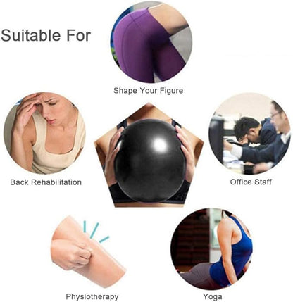 2 Pack Exercise Balls, 8-9 Inch Mini Pilates Yoga Balls, Anti-Burst Small Fitness Balls for Pilates, Yoga, Core Training and Physical Therapy, Improves Balance