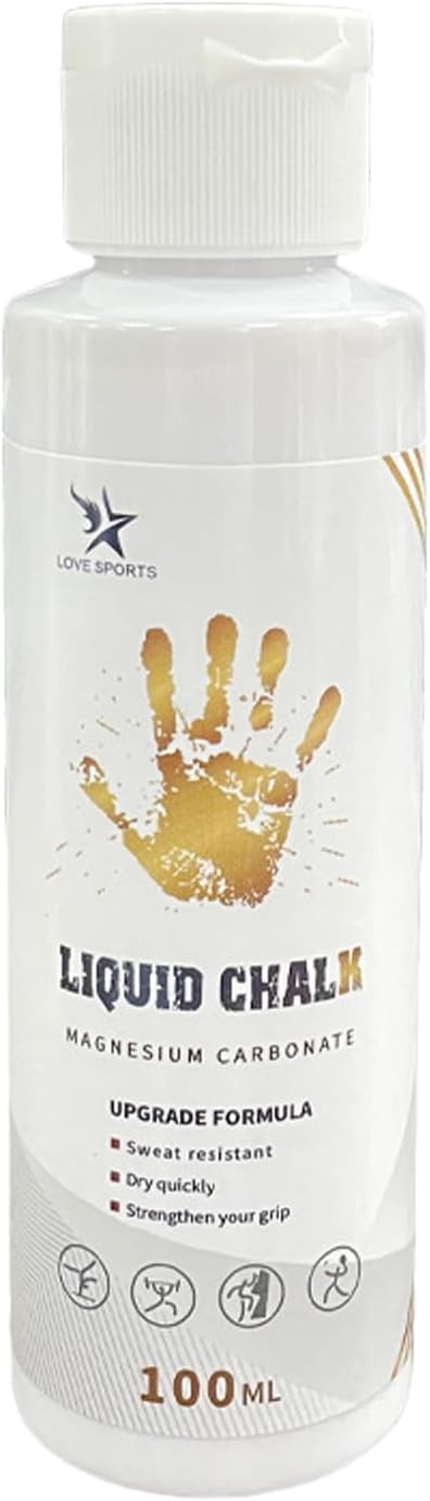 Liquid Gym Chalk Sweat Strong Grip Quick Drying Hand Grip Chalk for Gymnastics, Rock Climbing, Powerlifting Liquid Magnesiums Powder