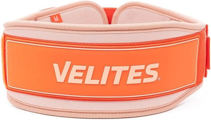 Velites - Weightlifting Lumbar Support Belt - Official of the Royal Spanish Weightlifting Federation - Extra-adherent Velcro - For Deadlifts, Squats, Snatches and Cleans