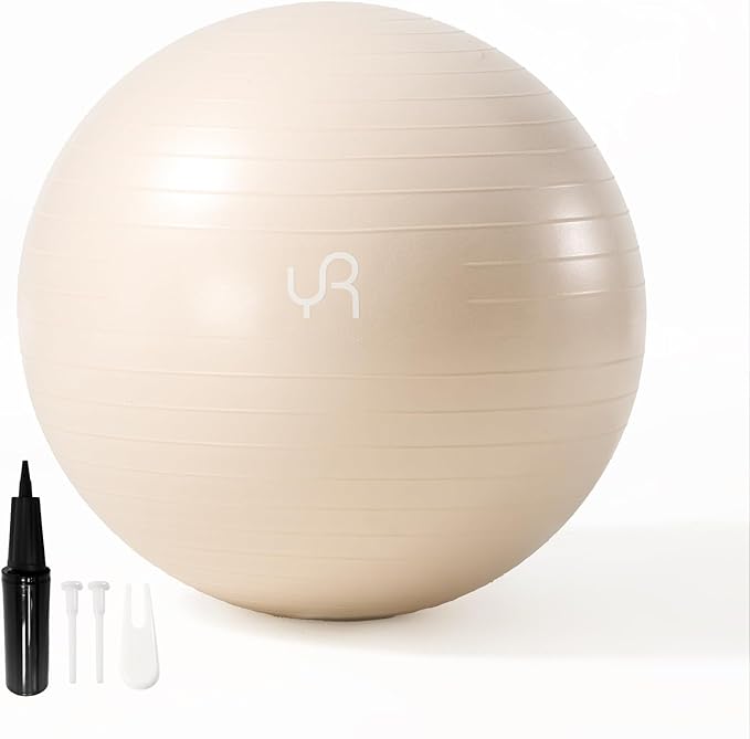 Exercise Ball for Workouts, Anti-Burst and Slip Resistant Yoga Ball for Gym Fitness and Physical Therapy