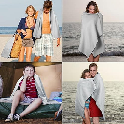 Microfiber Towel for Body, Microfiber Beach Towel, Backpacking Towel,Camping Towels Fast Drying Lightweight,Soft Compact Lightweight Quick Dry Fitness Hiking Yoga Camping Travel Towel