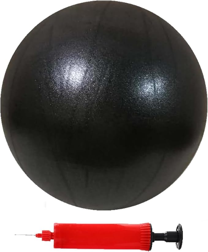 Mini Pilates Exercise Yoga Ball, 9 Inch Small Inflatable Exercise Yoga Ball,Core Training and Physical Therapy Equipment, with Pump