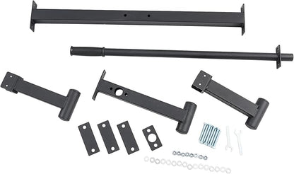 Deadlift Barbell Jack Stand, Heavy Duty Carbon Steel Bilateral Barbell Changer for Easy Changing Plates, Anti-slip Handle Deadlift Stand for Home Gym Exercises, Black