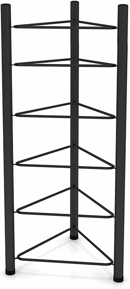 Indoor Balls Display Stand Floor 5-Tiers Half Balance Ball Trainer Holder Rack, Sturdy Iron Yoga Half Ball Storage Stand for Home Fitness Strength Exercise Workout Gym, No Ball