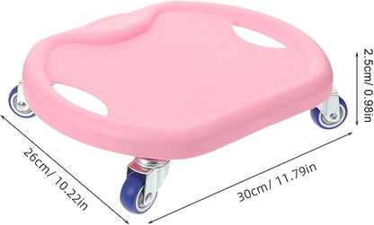 Quiet Fitness Abdominal Training Disc with Comfortable Handle Core Sliders for Home Gym Rolling Workout Equipment for All Levels Pink Silent Design