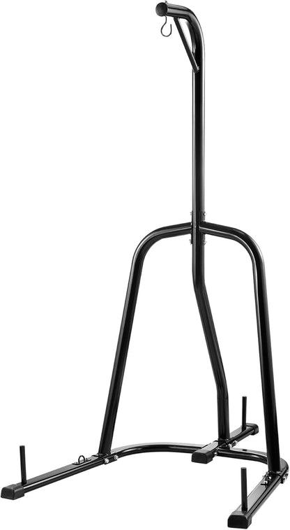 VEVOR 2 in 1 Punching Bag Stand, Steel Heavy Duty Workout Equipment,Freestanding Sandbag Rack,for Home Gym Fitness