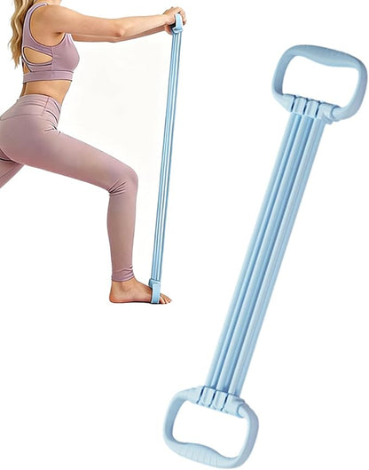 Fitness Resistance Bands Set, Strength Training Exercise Bands, Elastic Workout Tubes with Handles, Portable Home Gym Equipment, Full Body Training Kit, for Yoga Studio Outdoor Park Beach Hotel School