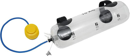 15kg Training Water Bag Instead of Sandbag, Portable Inflatable Clear Fitness Water Weight Aqua Bag Water Ball—Ab Core Arm Strength Balance Training—Home Gym Equipment Workout Equipment