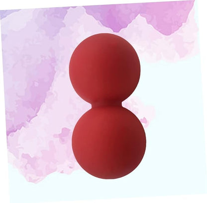 SECFOU Peanut Massage Ball Set Solid Silicone Myofascial Ball for Deep Tissue Therapy and Muscle Recovery for Yoga Physical Therapy Sore Muscle Relief