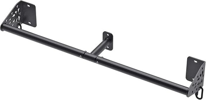 Kipika Wall Mounted Pull Up Bar - Heavy Duty 450 LB Capacity Doorway Chin Up Bar for Home Gym, Sturdy Steel Construction with Resistance Band Hooks | Hanging Exercise Bar for Full Body Workout