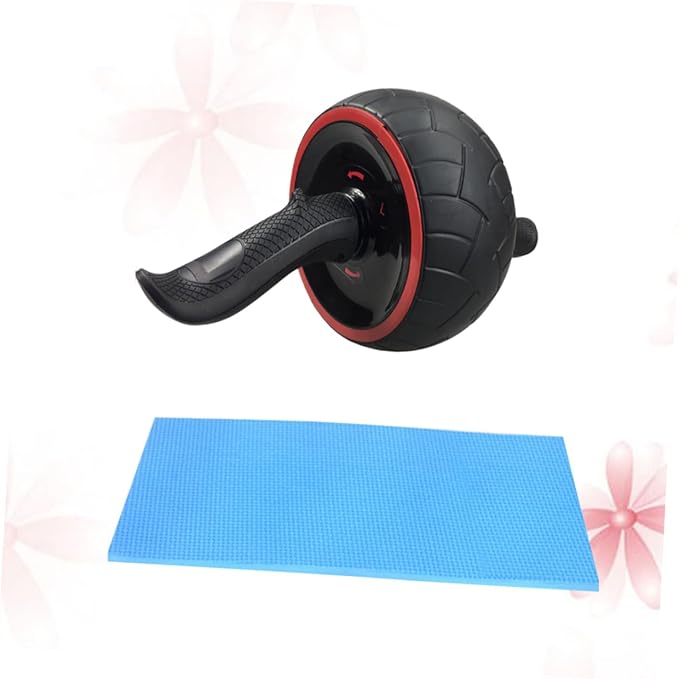 GANAZONO Rebound Abdominal Wheel Exercise Wheel Home Workout Training Equipment Rubber Ab Roller Knee Mat