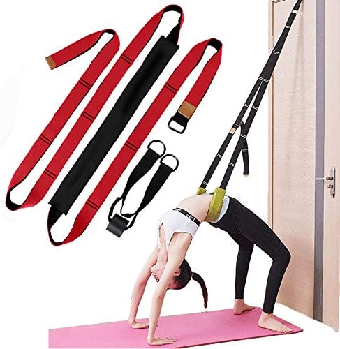 Yoga Fitness Stretching Strap, Door Flexibility Stretching Strap, Improve Leg Waist Back Flexibility Back Bend Assist Trainer, for Rehab Pilates Ballet Dance Cheerleading Splits Gymnastics