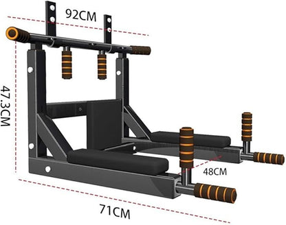 Wall-Mounted Pull-Up Bar, Multi-Function Extension Bar Exercise, Home Fitness Equipment, Movable, Load 200Kg