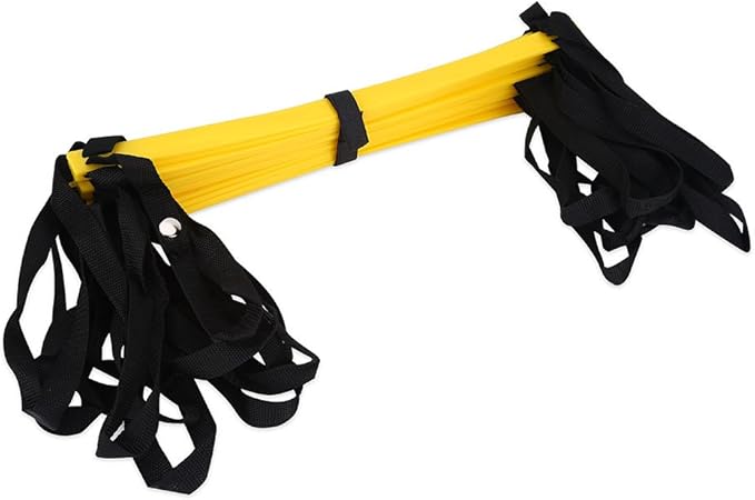 Durable Speed Agility Ladder for Soccer Football Training Portable Foldable Footwork Ladder PP Rungs Nylon Straps 7 10 13 Rung Options