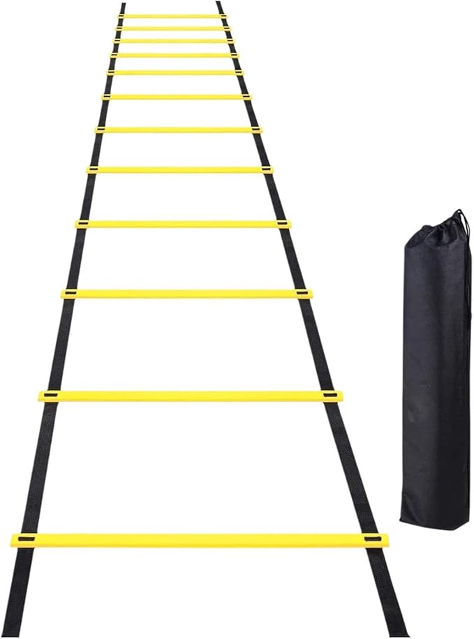 Colaxi Soccer Agility Ladder Folding Balance Multifunction Volleyball Coordination Workout Football Footwork Training Instant Set up