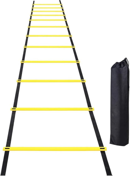 Colaxi Soccer Agility Ladder Folding Balance Multifunction Volleyball Coordination Workout Football Footwork Training Instant Set up