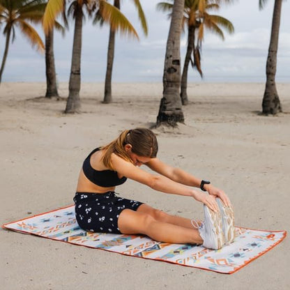Sprints Athletic Running Towel, Full-Sized, Car Seat Cover - Performance Microfiber (Adobe Echo)