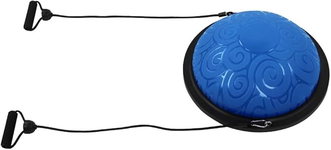 Half Ball Trainer Enhancing Balancing Stability for Yoga Fitness Exercise Purple 18.1x18.1x7.9in