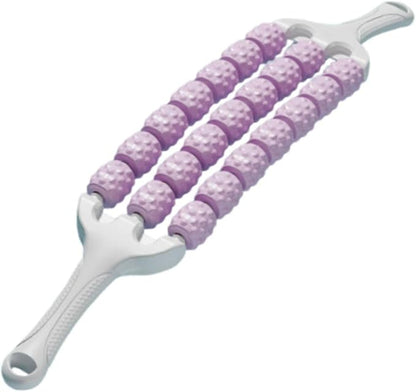 YIJU Muscle Roller Stick Body Massage Stick Portable Multiuse Comfortable Massage Roller Home Gym for Travel Park Garden Fitness, Purple