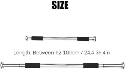 Pull-up Bar Wall Mounted Pull Up Bar Home Fitness Door Exercise Bar Upper Body Workout Doorway Adjustable Load 80kg for Home Gym Workout