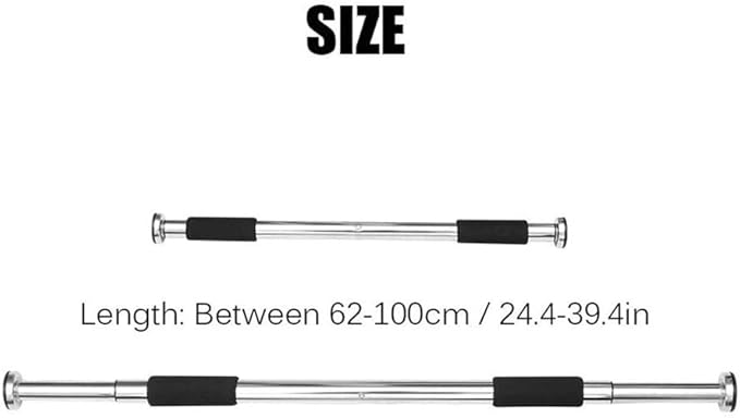 Pull-up Bar,Wall Mounted Pull Up Bar,Home Fitness Door Exercise Bar Upper Body Workout Doorway,Adjustable,Load 80kg,for Home Gym Workout