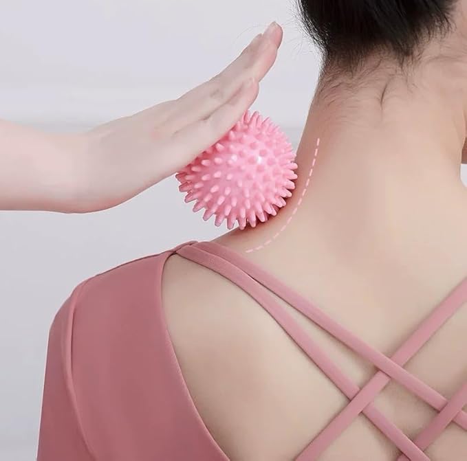 Massage Ball - Spiky for Deep Tissue Back Massage, Foot Massager, Plantar Fasciitis & All Over Body Deep Tissue Muscle Therapy，Foot Massage Ball (2)