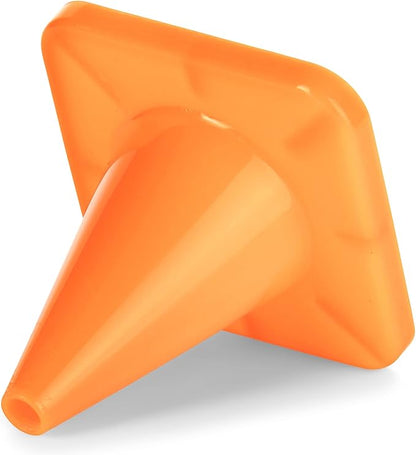 Champion Sports High Visibility Flexible Vinyl Cones for Sports Training, Agility Drills, Field & Gym Marking Sets