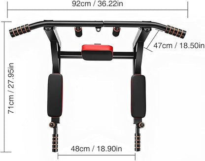 Multifunctional Wall-Mounted Pull-Up Bar – Indoor Horizontal Bar for Home Gym, Chin-Up, Punching Bag, and Exercise Equipment – (require drill holes for installation)