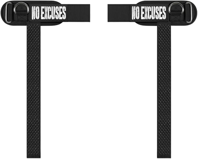 Ekkovision Weight Lifting Straps With Cuffed D Ring, Wrist Support for Men, Heavy Duty Thick Comfortable Lifting Straps, Secure Fit, Enhanced Grip, Straps for Weightlifting & Gym Training, Black