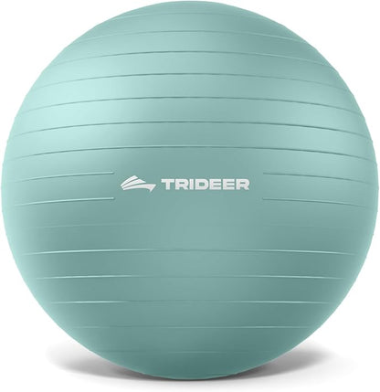 Trideer Exercise Ball Yoga Ball,Office Seating & Balance Ball Chair, Stability Ball for Pilates, Physical Therapy,Core Training & Balance Improvement & Stretching