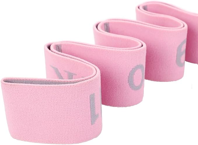 2-Pack Yoga Straps with 11 Loops - Adjustable Elastic Stretching Bands for Pilates, Dance, Ballet Gymnastics & Physical Therapy, Multifunctional Flexibility Exercise Equipment