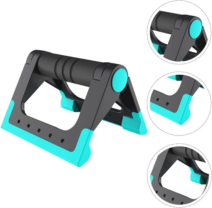 Push-up Bracket and Push-up Rack Set, Blue Indoor Exercise Fitness Supplies, Sturdy Hand Holder for Home Strength Training and Calisthenics Equipment
