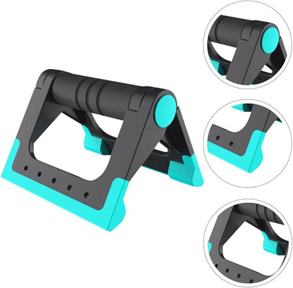 Push-up Bracket and Push-up Rack Set, Blue Indoor Exercise Fitness Supplies, Sturdy Hand Holder for Home Strength Training and Calisthenics Equipment
