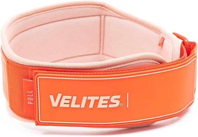 Velites - Weightlifting Lumbar Support Belt - Official of the Royal Spanish Weightlifting Federation - Extra-adherent Velcro - For Deadlifts, Squats, Snatches and Cleans
