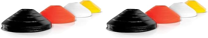 SKLZ Agility 2-Inch High-Visibility Cones for Training and Drills, Set of 20