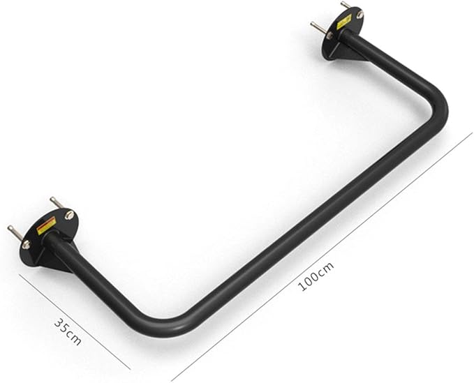 Wall-Mounted Fitness Horizontal Bar, Home Safety Pull-up Bar, Upper Body Muscle Training Bar, Multi-Purpose Sports Equipment, Safe Load 300kg, Length 100cm (Steel)