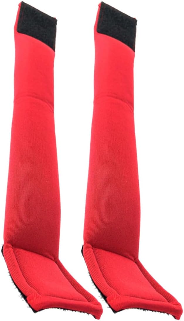 DOITOOL 2pcs Weighted Wrist and Ankle Weights Red Adjustable Sandbag Running Arm Weights for Walking Fitness Training