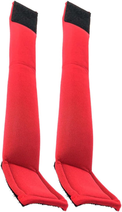 DOITOOL 2pcs Weighted Wrist and Ankle Weights Red Adjustable Sandbag Running Arm Weights for Walking Fitness Training